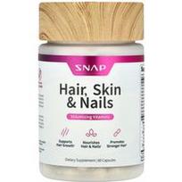 Snap Supplements, Plaukai, oda ir nagai , 60 kapsulių