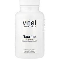 Vital Nutrients, Taurinas, 120 veganiškų kapsulių (1,000 mg vienoje kapsulėje)