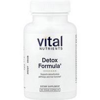 Vital Nutrients, Detoksikacijos formulė, 60 veganiškų kapsulių