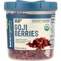 BareOrganics, Ekologiškos Goji uogos, 8 uncijos (227 g)
