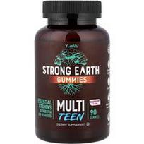 YumVs, „Strong Earth™“ guminukai, įvairių spalvų paaugliams, su avietėmis, 90 guminukų