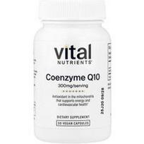 Vital Nutrients, Kofermentas Q10, 300 mg, 30 veganiškų kapsulių