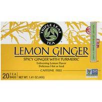 Triple Leaf Tea, Citrininis imbieras, be kofeino, 20 arbatos pakelių, 40 g
