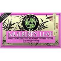 Triple Leaf Tea, Šilkmedžio lapų arbata be kofeino, 20 arbatos pakelių, 33 g