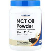 Nutricost, MCT aliejaus milteliai, vanilės skonio, 454 g