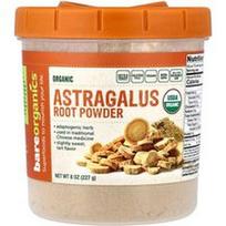 BareOrganics, Ekologiški Astragalus šaknų milteliai, 8 uncijos (227 g)