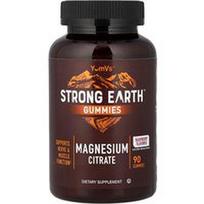 YumVs, „Strong Earth“ guminukai™, magnio citratas, aviečių skonio, 90 guminukų