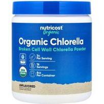Nutricost, Organinė chlorella, be skonio, 8,1 uncijos (227 g)