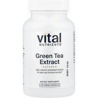 Vital Nutrients, Žaliosios arbatos ekstraktas, 120 veganiškų kapsulių (275 mg vienoje kapsulėje)