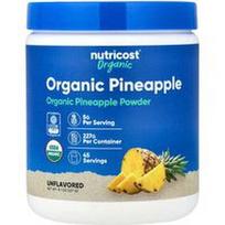 Nutricost, Organiniai ananasų milteliai, be skonio, 8,1 uncijos (227 g)