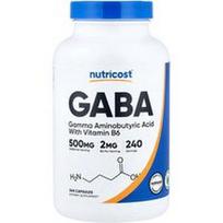 Nutricost, GABA su vitaminu B6, 240 kapsulių
