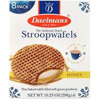Daelmans, Stroopwafels, medus, 8 vafliai, 10,23 uncijos (290 g)