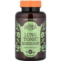 Herbs Etc., Lung Tonic™, 120 minkštųjų kapsulių