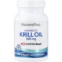 NaturesPlus, Antarktinių krilių aliejus, 500 mg, 60 minkštųjų kapsulių