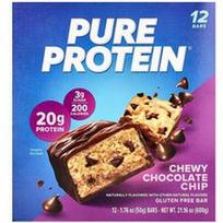 Pure Protein, Begliutenis batonėlis su kramtomais šokolado gabaliukais, 12 batonėlių po 50 g (1,76 uncijos)