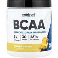 Nutricost, „Performance“, BCAA, ananasų, 261 g