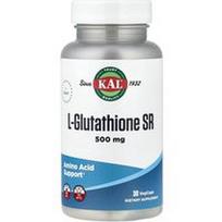 KAL, L-glutationas SR, 500 mg, 30 daržovių kapsulių