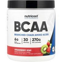 Nutricost, Našumas, BCAA, braškių kiviai, 9.6 oz (270 g)