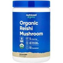 Nutricost, Ekologiškas Reishi grybas, be skonio, 8.1 uncijos (227 g)