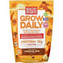 Healthy Heights, „Grow Daily™“, išrūgų baltymų ir maistinių medžiagų mišinys, berniukams nuo 10 metų, šokolado skonio, 670 g