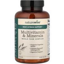 NatureWise, Vyrų streso palaikymas, multivitaminai ir mineralai, 60 kapsulių