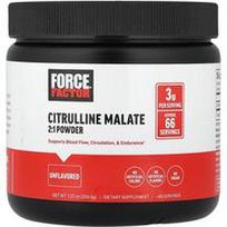 Force Factor, Citrulino malatas 2: 1 milteliai, be skonio, 7.22 uncijos (204.6 g)