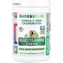 Bark&Spark, Gliukozamino kramtomieji kramtomieji, šunims ir katėms, šoninė, 180 minkštų kramtomųjų, 15 uncijų (432 g)