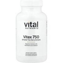 Vital Nutrients, Vitex 750, 750 mg, 120 veganiškų kapsulių