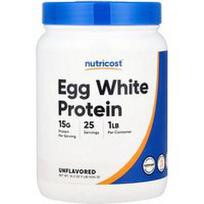Nutricost, Kiaušinio baltymo baltymai, be skonio, 1 svaras (454 g)