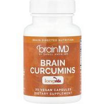BrainMD, Smegenų kurkuminai, 30 veganiškų kapsulių (400 mg vienoje kapsulėje)