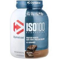 Dymatize, ISO100® hidrolizuotas, 100 % išrūgų baltymų izoliatas, šokoladinis pyragėlis su šokolado įdaru, 1,37 kg