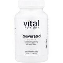 Vital Nutrients, Resveratrolis, 60 veganiškų kapsulių