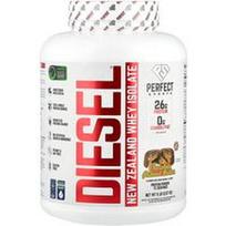 PERFECT Sports, Dyzelinas®, Naujosios Zelandijos išrūgų izoliatas, šokoladinis žemės riešutų sviestas, 5 svarai (2,27 kg)