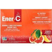 Ener-C, Vitaminas C, putojantis multivitaminų gėrimų mišinys, mandarinų ir greipfrutų, 30 pakelių
