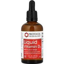 Protocol for Life Balance, Skystas vitaminas D3, 2 fl uncijos (59 ml)