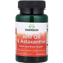 Swanson Vitamins, Krilių aliejus ir astaksantinas, 30 minkštųjų gelių
