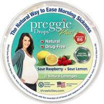 Preggie, „Pop Drops Plus“, rūgščios avietės, rūgščios citrinos, rūgščios avietės, 21 natūrali pastilė