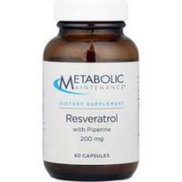 Metabolic Maintenance, Resveratrolis su piperinu, 60 kapsulių