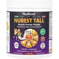 NuBest, „Nubest Tall®“, augimo baltymų milteliai, vaikams ir paaugliams nuo 4 metų, vanilės skonio, 220 g