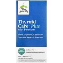 Terry Naturally, „Thyroid Care™ Plus“ su selenu, 120 kapsulių