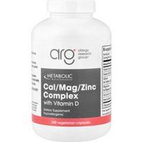 Metabolic Maintenance, Kalcijų/Magnio/Cinko kompleksas su vitaminu D, 240 vegetariškų kapsulių
