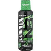 NutraBio, „LeanShots“ L-karnitinas 3000, žaliųjų obuolių skonio, 473 ml (16 skysčio uncijų)