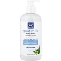 Kiss My Face, Kūno prausiklis su ožkos pienu, be kvapiklių, 473 ml