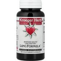 Kroeger Herb Co, „Lung Formula™“, 100 vegetariškų kapsulių