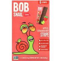 Bob Snail, Vaisių juostelės, obuolių ir braškių, 6 juostelės, po 14 g (0,49 uncijos)