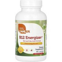 Zahler, B12 Energizer, B12 ir folio rūgšties formulė, natūrali vyšnia, 360 pastilių