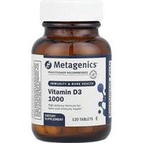 Metagenics, Vitaminas D3 1000, 25 mcg (1000 TV), 120 tablečių