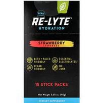 Redmond, „Re-Lyte® Hydration“, braškių limonadas, 15 pakelių po 6,3 g (0,24 uncijos)