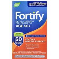 Nature's Way, Fortify®, papildomo stiprumo probiotikas, suaugusiems 50+, 50 milijardų, 30 uždelsto atpalaidavimo kapsulių