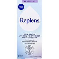 Replens, Asmeninis lubrikantas, ilgalaikis makšties drėkinamasis kremas, 8 užpildyti aplikatoriai, po 0,24 uncijos (6,7 g)